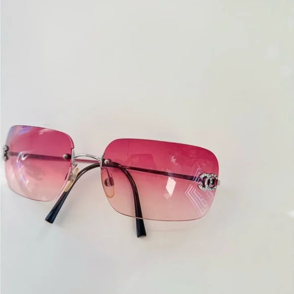 CHANEL | Accessories | Chanel Pink Ombre Sunglasses | Poshmark display picture 1